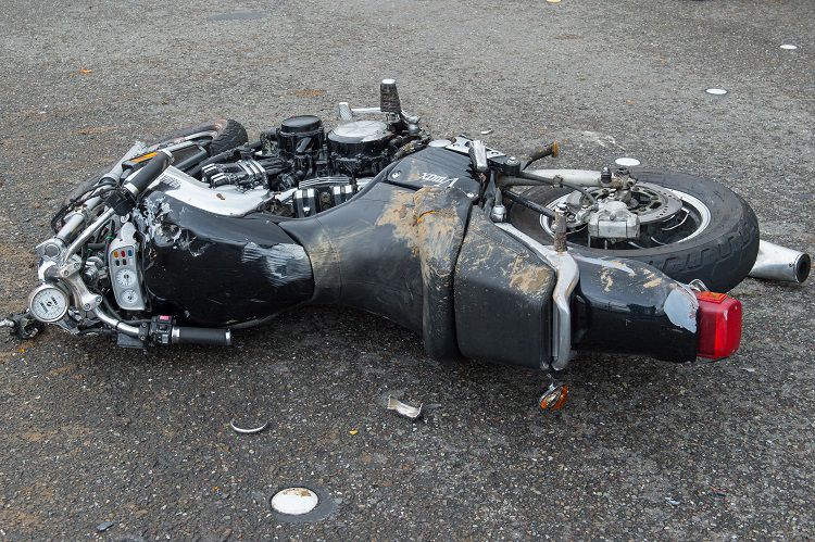Motorcycle involved in hit and run